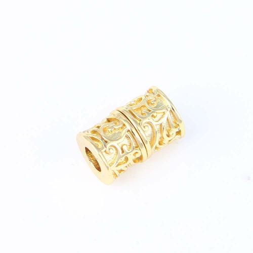 Brass Jewelry Beads, with Magnet, Column, plated, DIY, more colors for choice, nickel, lead & cadmium free, 16.60x10.50x10mm, Sold By PC