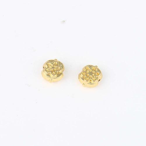 Perles bijoux en laiton, Placage de couleur d'or, DIY, protéger l'environnement, sans nickel, plomb et cadmium, 8.60x7.20x4.50mm, Vendu par PC