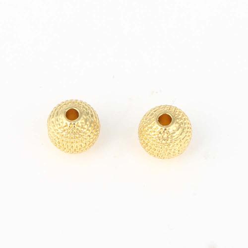 Brass Jewelry Beads, gold color plated, DIY, nickel, lead & cadmium free, 7.60x7.60x7.50mm, Sold By PC