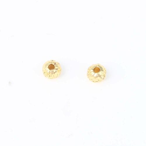 Brass Jewelry Beads, gold color plated, DIY, nickel, lead & cadmium free, 6x6x5.20mm, Sold By PC