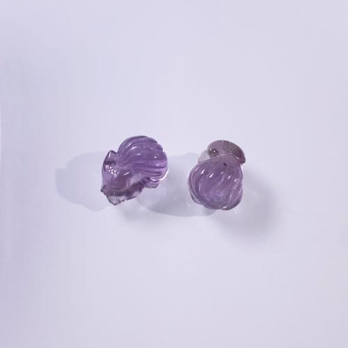 Natural Amethyst Beads, Fox, DIY, pink, 15mm, Sold By PC