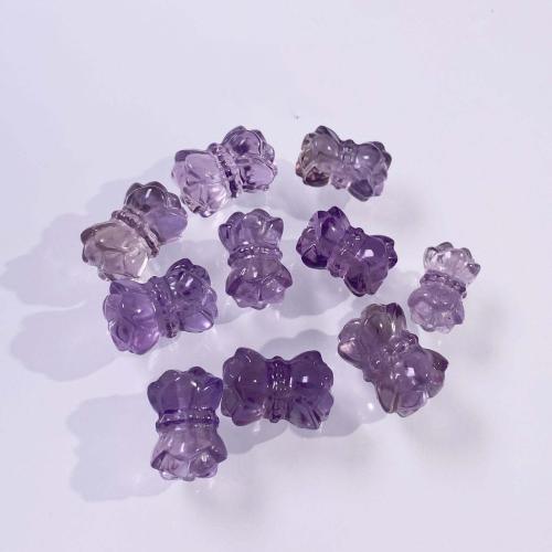 Natural Amethyst Beads Flower DIY purple 16mm Sold By PC