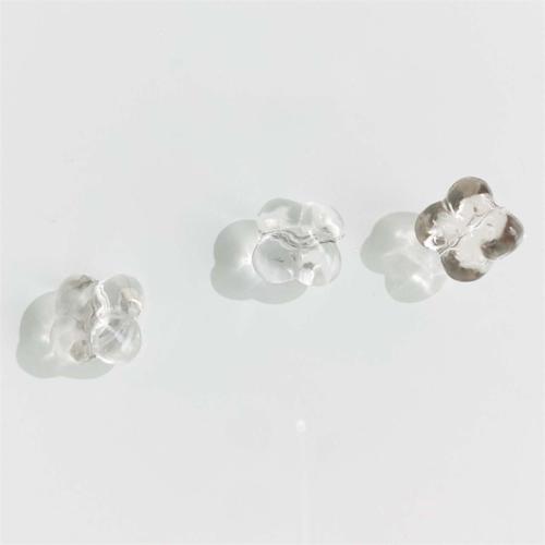 Φυσικό Σαφή χαλαζία χάντρες, Clear Quartz, Λουλούδι, DIY, λευκό, 10mm, Sold Με PC