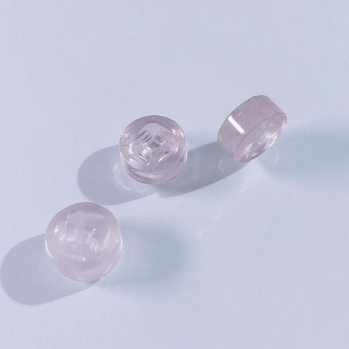 Grânulos de quartzo rosa natural, DIY, rosa, 14mm, vendido por PC