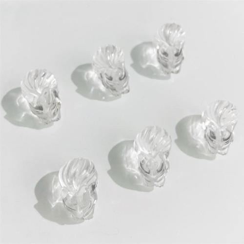 Natürliche klare Quarz Perlen, Klarer Quarz, Fuchs, DIY, weiß, 12x18mm, verkauft von PC