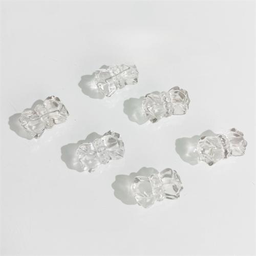 Granos de cuarzo claro natural, Flor, Bricolaje, Blanco, 8x12mm, Vendido por UD
