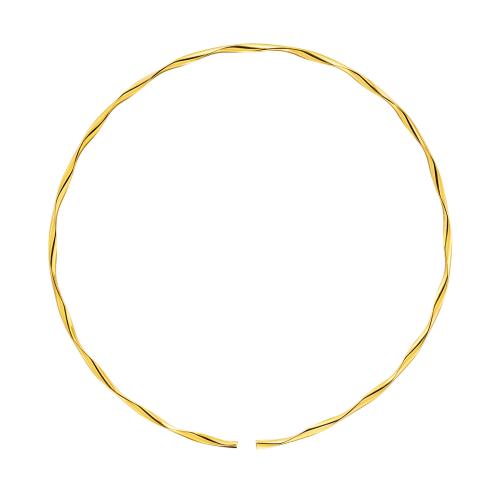 Kragen Halskette, 304 Edelstahl, plattiert, für Frau, goldfarben, verkauft von PC