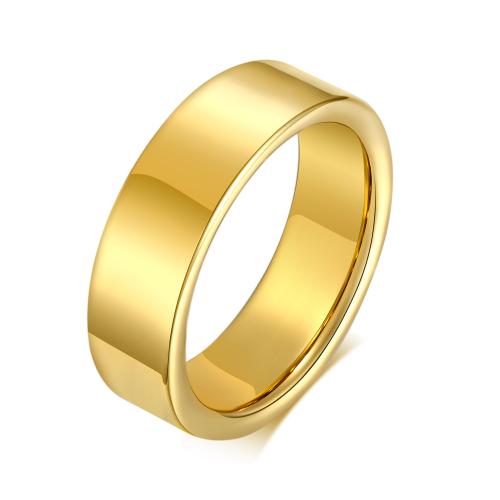 Tungsten Steel Ring for Men , plated, Unisex & different size for choice, gold, Sold By PC