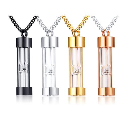 Titanium Steel Pendants, with Glass, plated, Unisex & different styles for choice, more colors for choice, Sold By PC