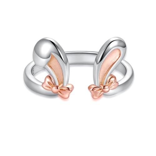Cink Alloy Otvorena prst prsten, pozlaćen, za žene, srebro, Prodano By PC