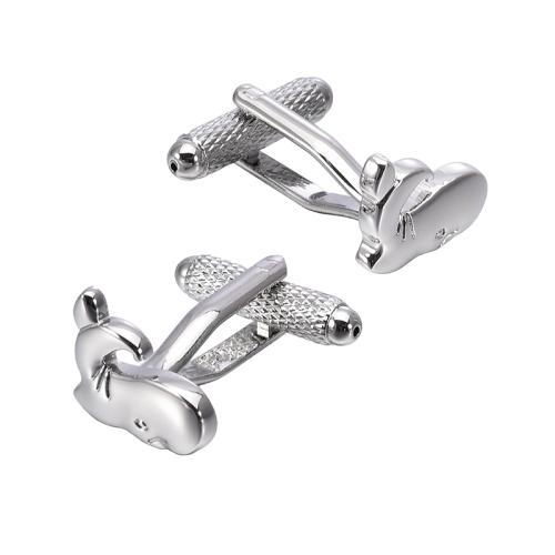 Cufflinks Brass plated Unisex original color Sold By Pair