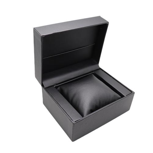 Watch Jewelry Box, PU Leather, portable & dustproof & multifunctional, more colors for choice, 135x105x75mm, Sold By PC