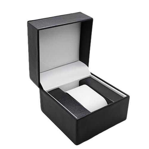 Watch Jewelry Box, PU Leather, portable & dustproof, more colors for choice, 110x110x88mm, Sold By PC