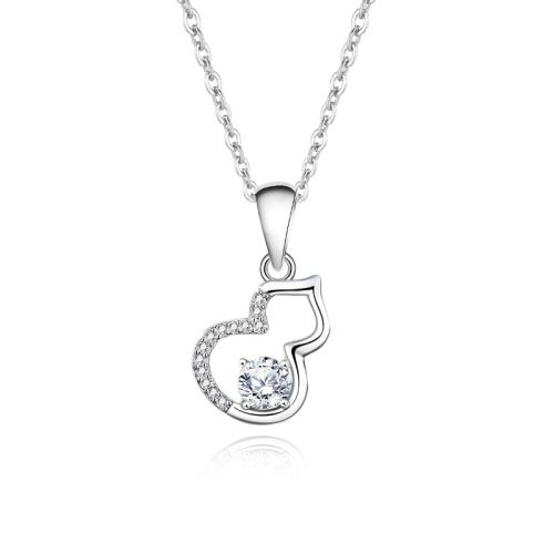 Серебряное ожерелье, 925 пробы, с 5cm наполнитель цепи, ювелирные изделия моды & Женский, длина:Приблизительно 40 см, продается PC