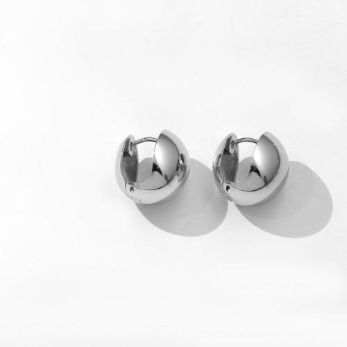 Edelstahl-Hebel zurück-Ohrring, 304 Edelstahl, rund, Modeschmuck & für Frau, keine, 15mm, verkauft von Paar