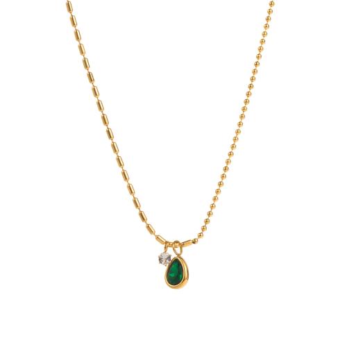 التيتانيوم الصلب قلادة, مجوهرات الموضة & أنماط مختلفة للاختيار & للمرأة & مع حجر الراين, تباع بواسطة PC