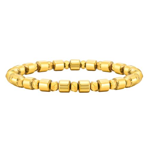 Hematite Bracelet plated Unisex golden Sold By PC