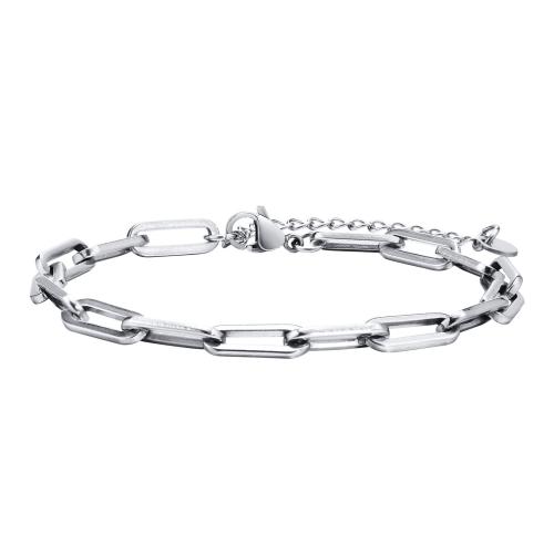 Stainless Steel Jewelry Bracelet 304 Stainless Steel with 5CM extender chain polished Unisex Length Approx 18 cm Sold By PC