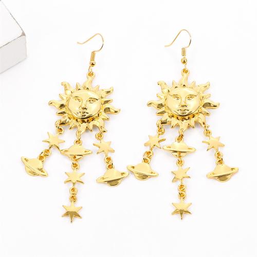 Tibetan Style Drop Earrings, plated, for woman, more colors for choice, 25x60mm, Sold By Pair