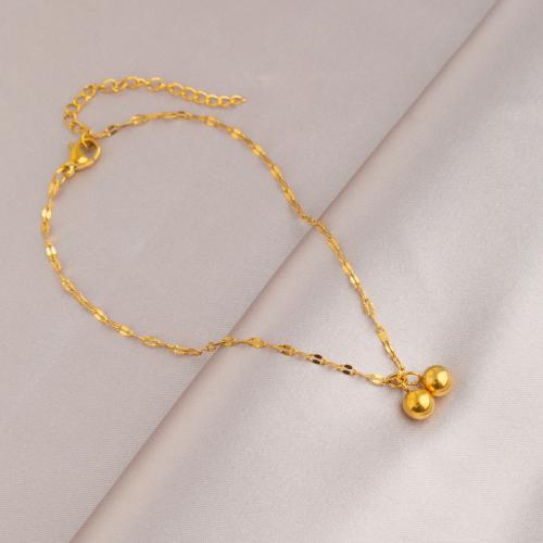Brass Anklet with Iron with 6cm extender chain for woman golden Length 21 cm Sold By PC