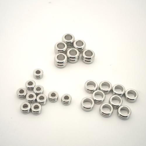 Stainless Steel Spacer Beads 304 Stainless Steel DIY & machine polishing original color Sold By PC