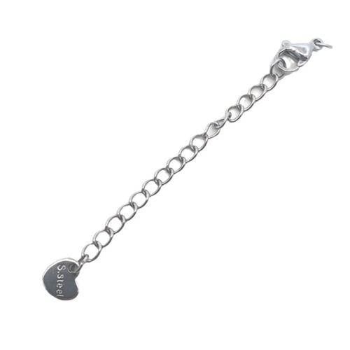 Stainless Steel Extender Chain, 304 Stainless Steel, DIY, original color, Length:Approx 70 mm, Sold By PC