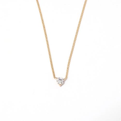 Edelstahl Schmuck Halskette, 304 Edelstahl, mit kubischer Zirkonia, mit Verlängerungskettchen von 5cm, Modeschmuck & für Frau, keine, 4mm, Länge:40 cm, verkauft von PC