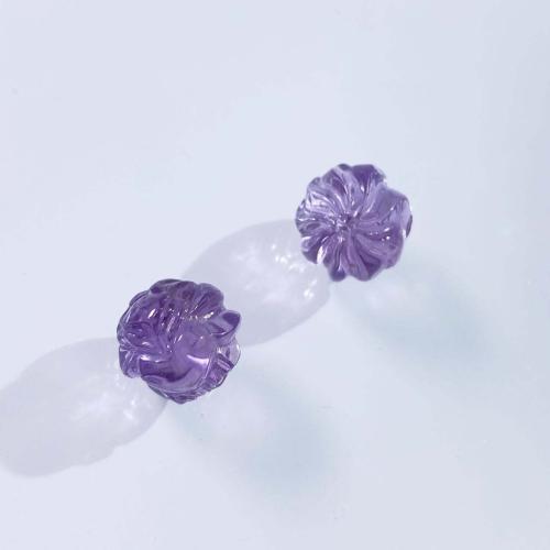 Natural Amethyst Beads, DIY, purple, 13mm, Sold By PC