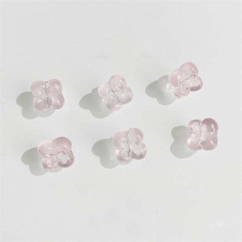Natural Rose Quartz Beads Flower DIY pink 10mm Sold By PC