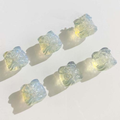 Sea Opal Beads, Lion, DIY, 14x18mm, Sold By PC