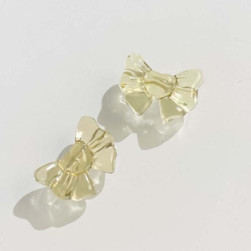 Natural Citrine Beads, Bowknot, DIY, yellow, 11x15mm, Sold By PC