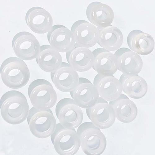 Achat Perlen, rund, DIY, weiß, Outer diameter 13 ~ 14cm inner diameter 7 ~ 8cm, verkauft von PC