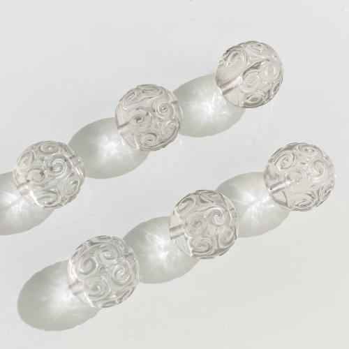 Perles de Quartz clair naturel, Rond, DIY, blanc, 11.50mm, Vendu par PC