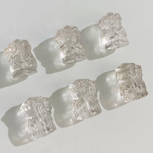Natural Clear Quartz Beads, DIY, white, 13x19mm, Sold By PC