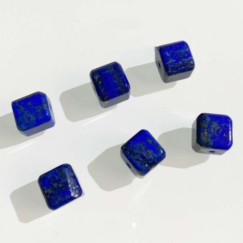 Natural Lapis Lazuli Beads, Square, DIY, blue, 8mm, Sold By PC