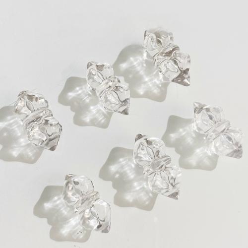 Quartz Gemstone Pendants, Clear Quartz, DIY, white, 8x17mm, Sold By PC