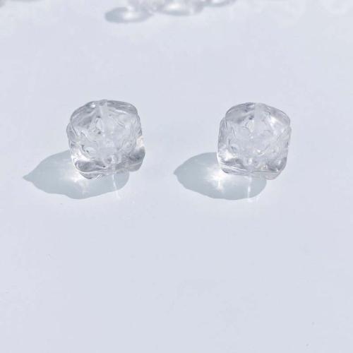 Natural Clear Quartz Beads Lion DIY white Sold By PC