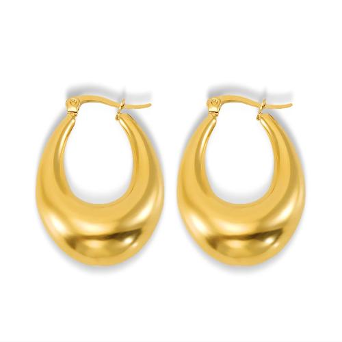 Titanium Steel  Earring, Vacuum Ion Plating, for woman, more colors for choice, Sold By Pair