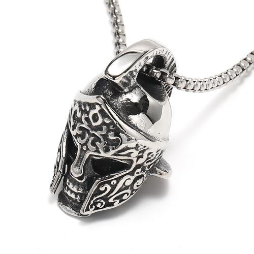 Titanium Steel Pendants, Antique finish, punk style & different styles for choice & for man, original color, Sold By PC