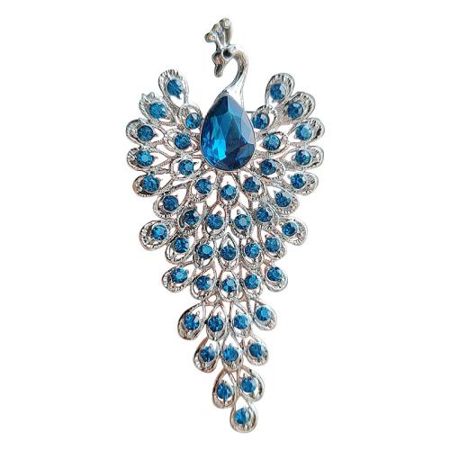 Zinc Alloy Brooches plated Unisex & with rhinestone Sold By PC