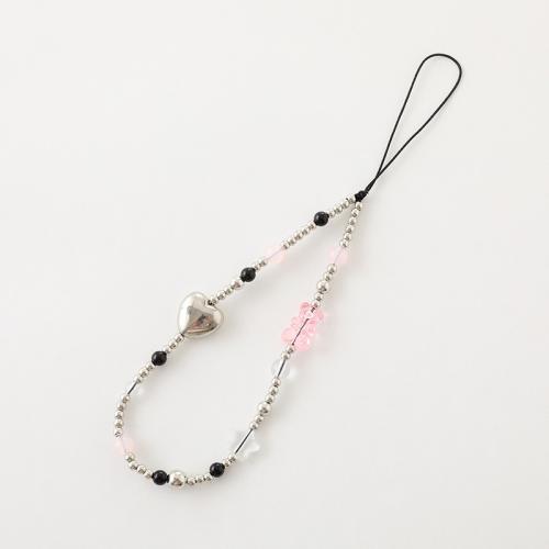Mobile Phone Lanyard, Crystal, handmade, different styles for choice & for woman, more colors for choice, Length:Approx 20 cm, Sold By PC