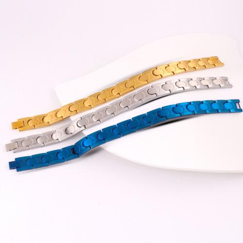 Bijoux bracelet en acier inoxydable, Acier inoxydable 304, bijoux de mode & pour homme, plus de couleurs à choisir, 12mm, Longueur:Environ 22 cm, Vendu par PC