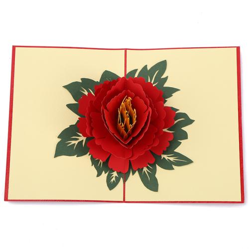 Greeting Card, Paper, handmade, 3D effect & different styles for choice, 130x180mm, Sold By PC