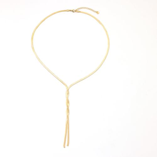 Edelstahl Schmuck Halskette, 304 Edelstahl, mit Verlängerungskettchen von 5cm, Modeschmuck & für Frau, keine, Länge:44 cm, verkauft von PC