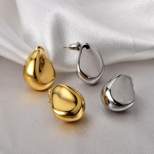 Brass Stud Earring, plated, fashion jewelry, more colors for choice, nickel, lead & cadmium free, 18x22.60mm, Sold By Pair