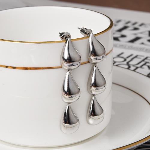 Brass Drop Earring plated fashion jewelry nickel lead & cadmium free 47mm Sold By Pair