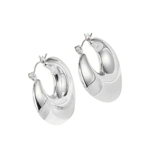 Titanium Steel  Earring, plated, for woman, more colors for choice, 28x30mm, Sold By Pair