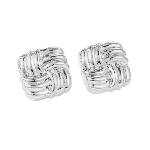 Titanium Steel  Earring, plated, for woman, more colors for choice, 25x25mm, Sold By Pair