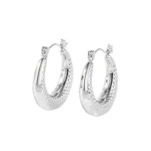 Titanium Steel  Earring, plated, for woman, more colors for choice, 23x22mm, Sold By Pair