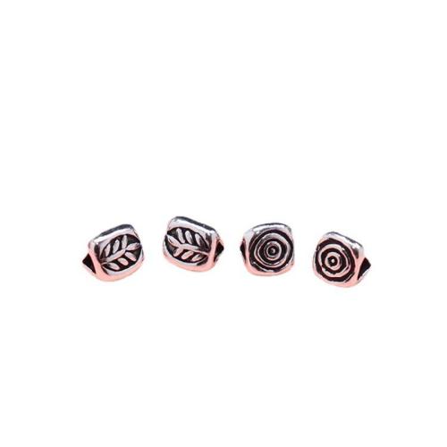 Perles d'espacement Bijoux, argent sterling 925, DIY & styles différents pour le choix, couleur originale, 4.10x5.20mm, Trou:Environ 1.2mm, Vendu par PC